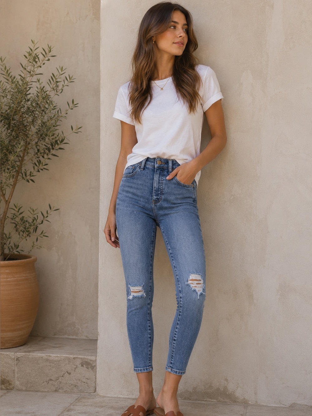 Express cropped skinny jeans, stretch, size 6